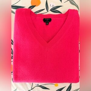 Talbots Cashmere Sweater in Vibrant Pink